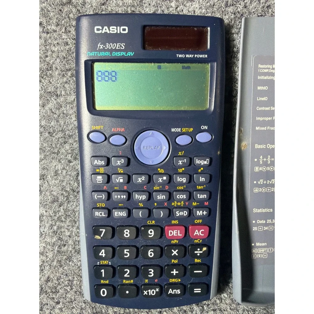 Casio fx-300ES Natural Display Scientific Calculator, Tested